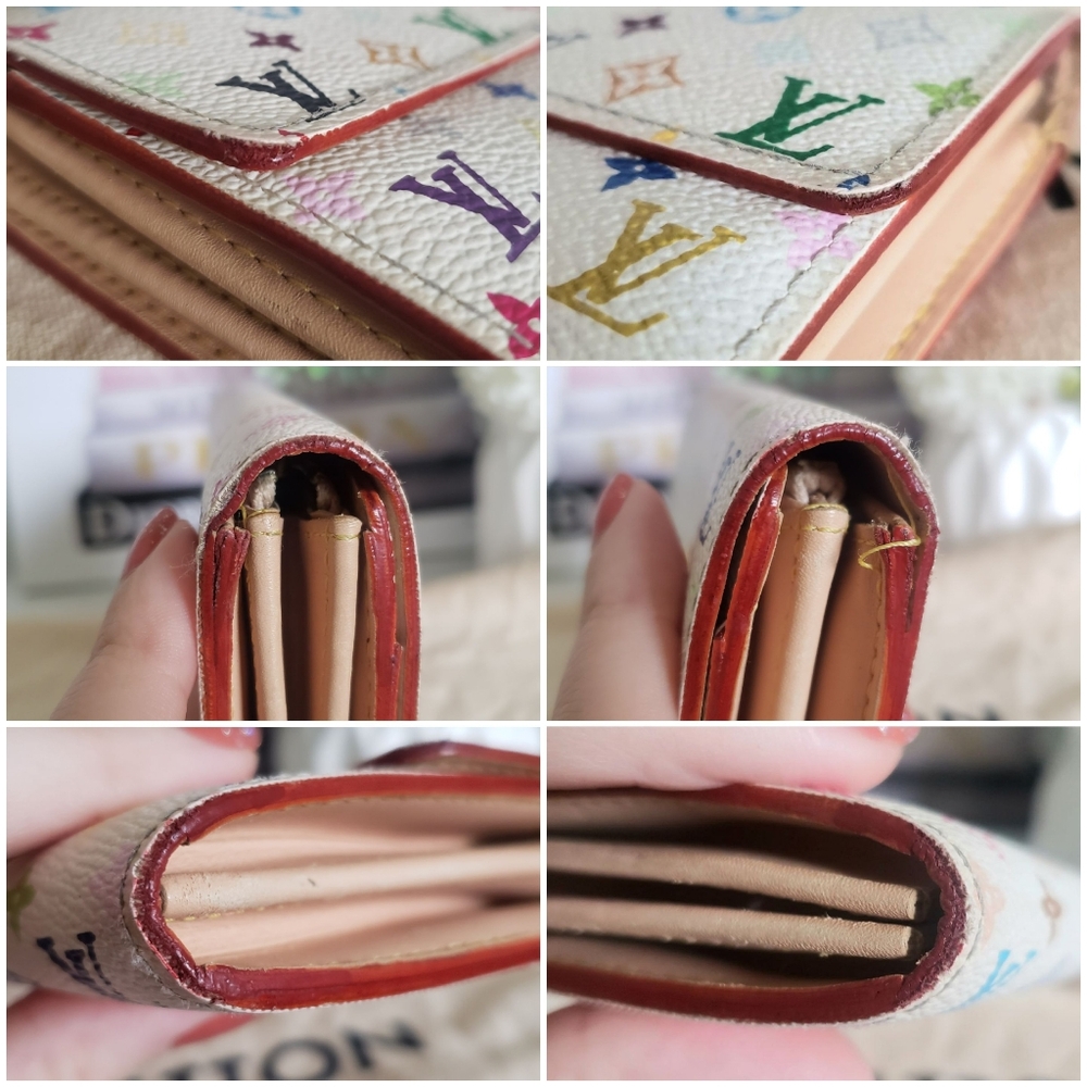 Authentic Pre-owned Vintage Louis Vuitton Murakami Multicolor Flap Wallet - Picture 11 of 15